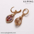 64224 Xuping trend lever back earrings findings elegance colorful waterdrop gold jewelry set